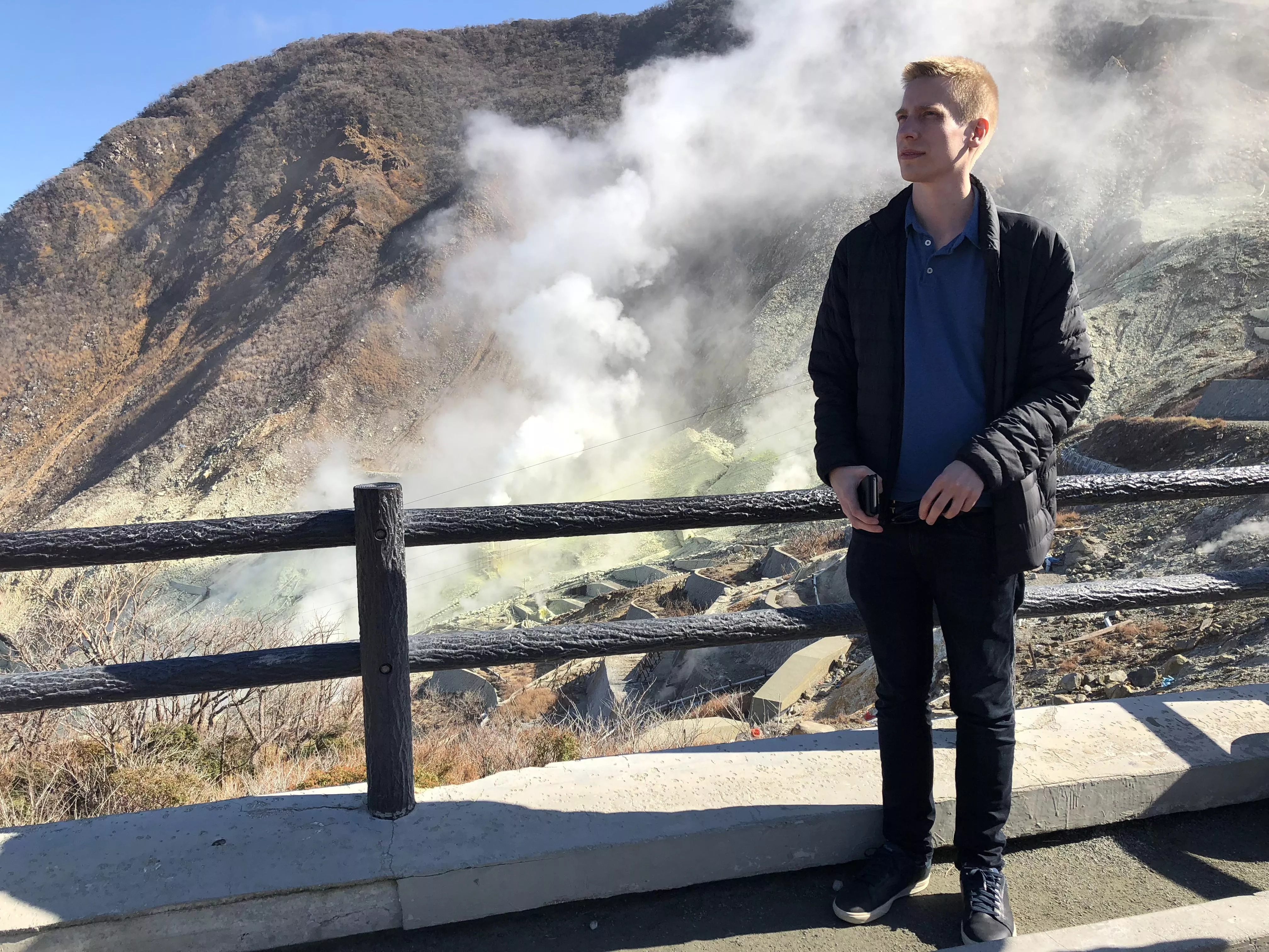 On top of a volcano in Japan 😄 posted by northern_twink