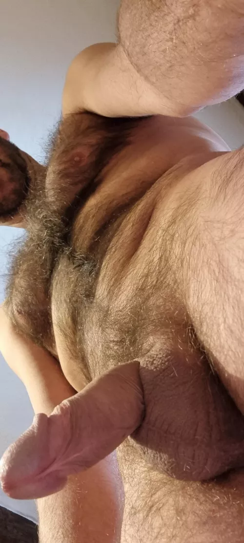on your knees and have a good look up, at your hairy POV. by son2507