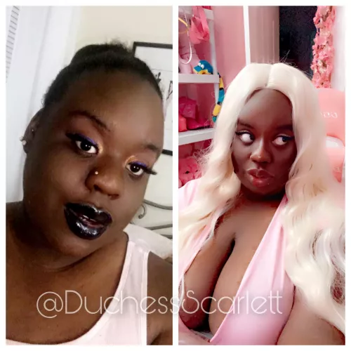 One step closer to perfection💕 I’ve come a long way but I’m no where close to finished with my Bimbofication! by DuchessScarlett