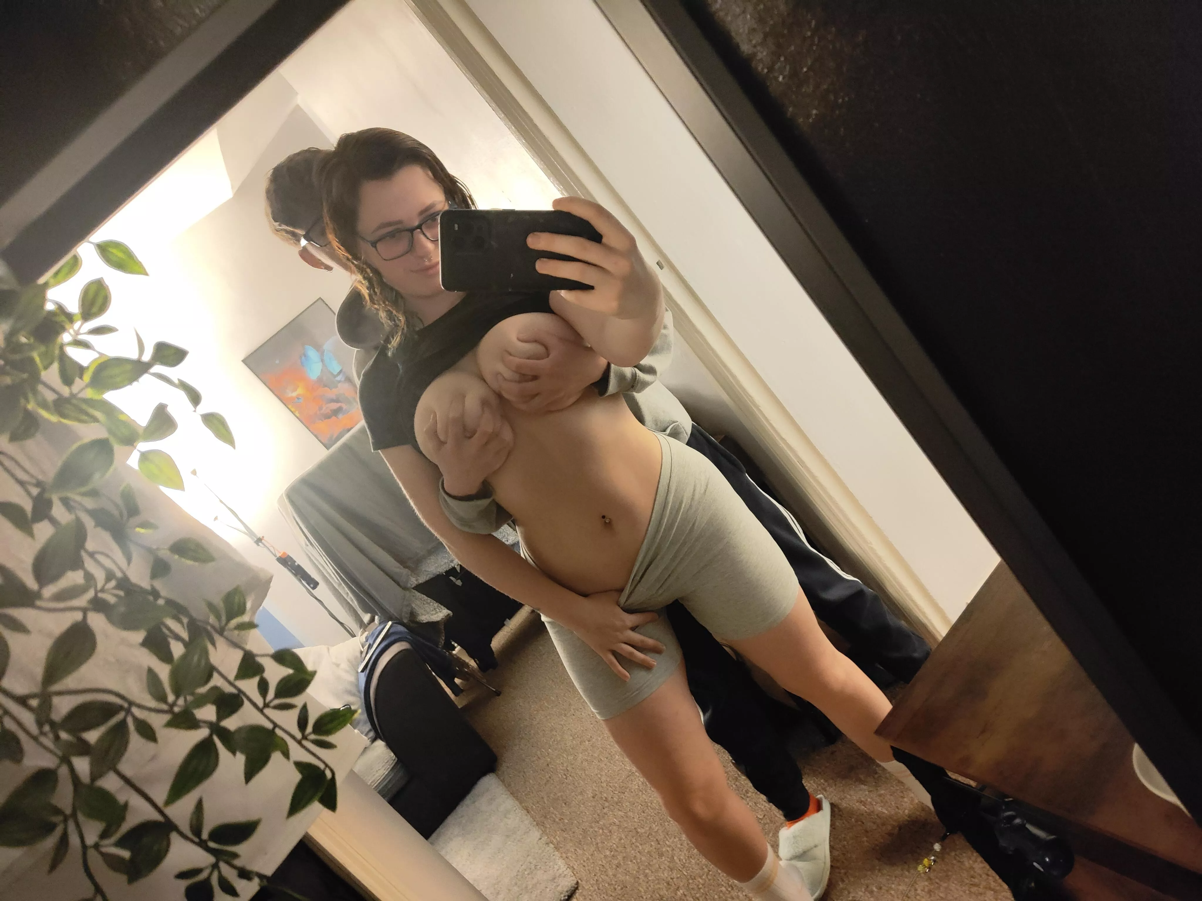 Only real men can touch my body and impregnate me, you must sit there and watch. posted by NorthernFoxx