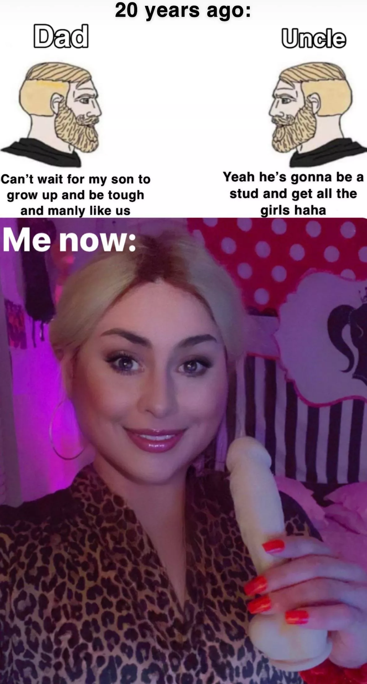 Oops!! I didn’t turn out to be a normal boy hehe!! 🚺 sorry fam! 💁🏼‍♀️ posted by sometimes_michelle