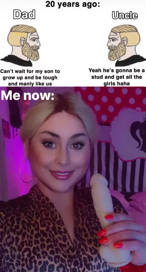 Oops!! I didn’t turn out to be a normal boy hehe!! 🚺 sorry fam! 💁🏼‍♀️ by sometimes_michelle