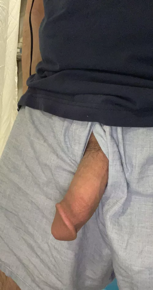 Oops my softie slipped out of my boxers 🤷🏽‍♂️ by SeductiveStroker