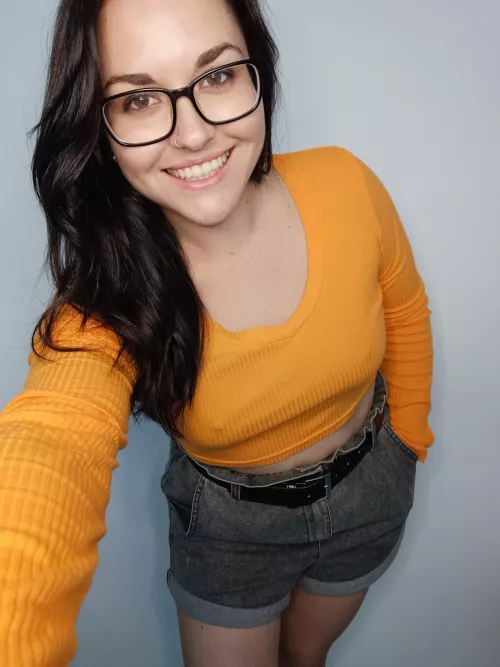 Orange you glad I wore no bra today? 🤭 [F28] by emmyr_osa