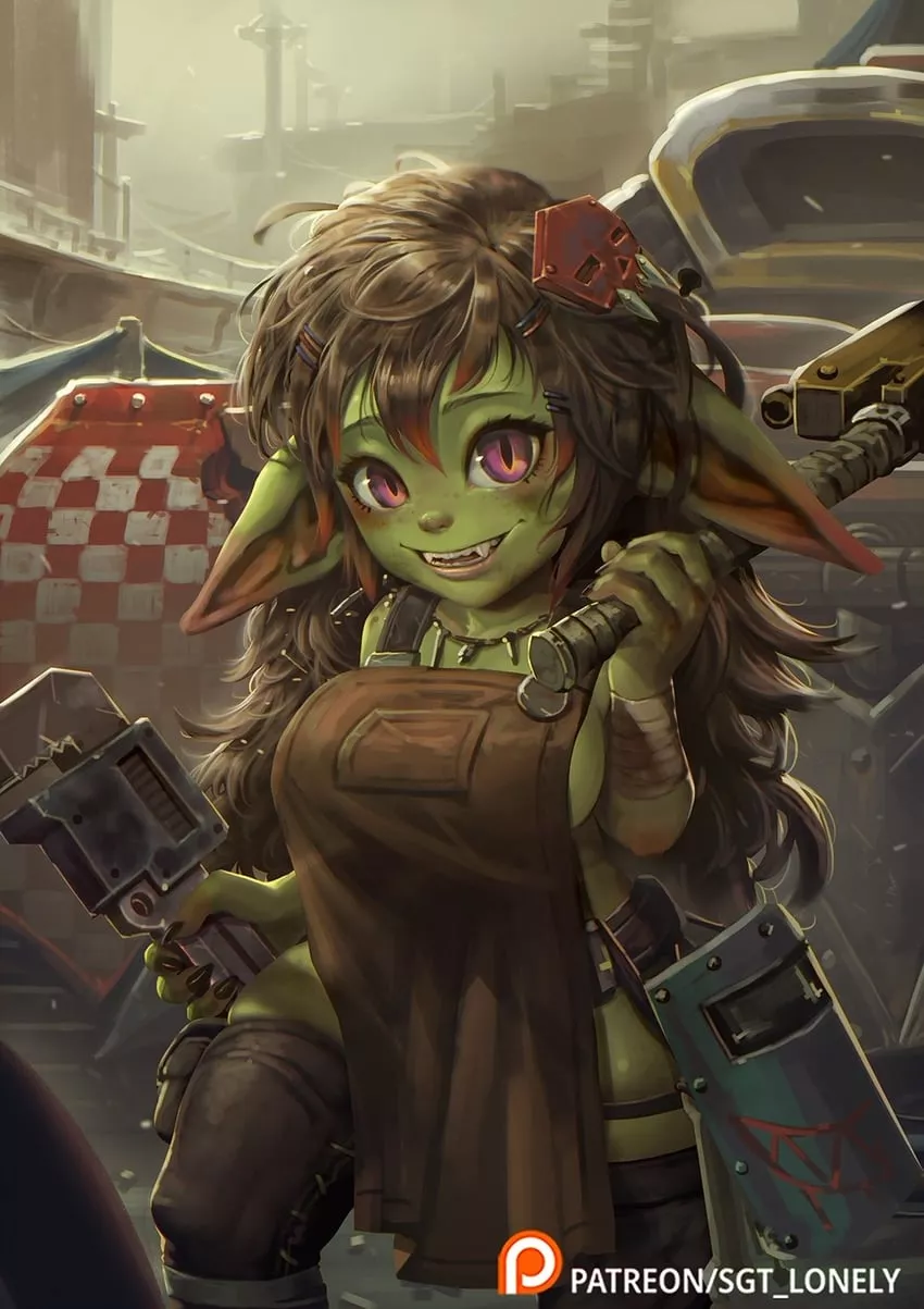 Ork Girl (Warhammer 40K) posted by Reigun1911