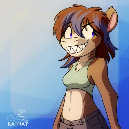 Otter-Shark (Art by @katnay3 on Twitter) by zerogravityzones