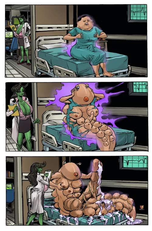 Oversexed experimenting (Emmanuel Xerx Javier) [multibreast, penis expansion, lactation, monster girl, more) by CezarNix