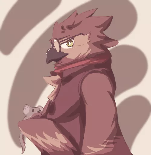 Owl friend (Art by me) by idofurryart