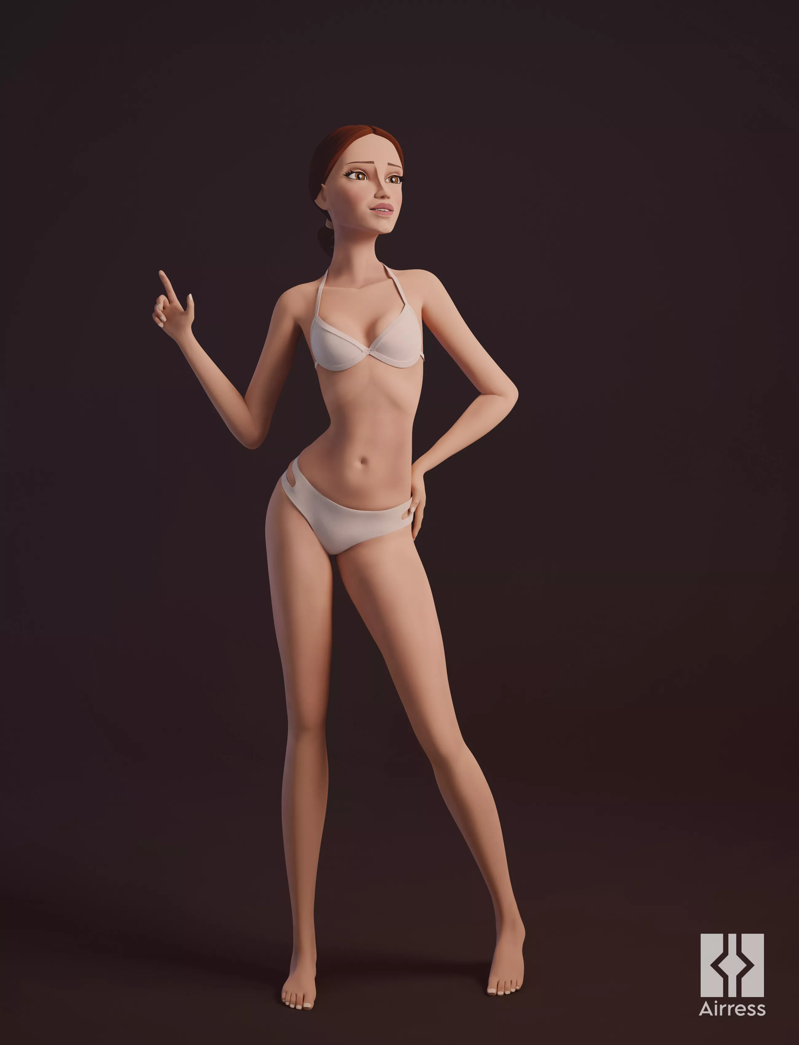 Padme posing in lingerie (Airress) posted by Airress3D