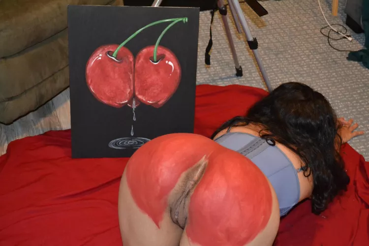 painted my cherry butt🤗 by bootilfullart