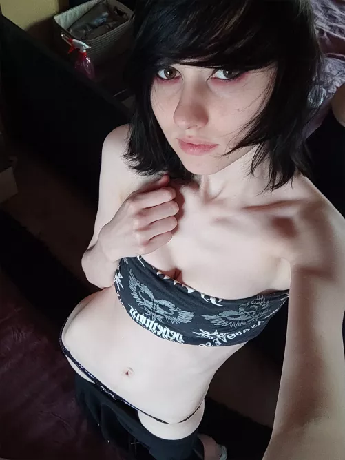 Pale, skinny and emo. Good combo? [OC] by little_emo_kitten