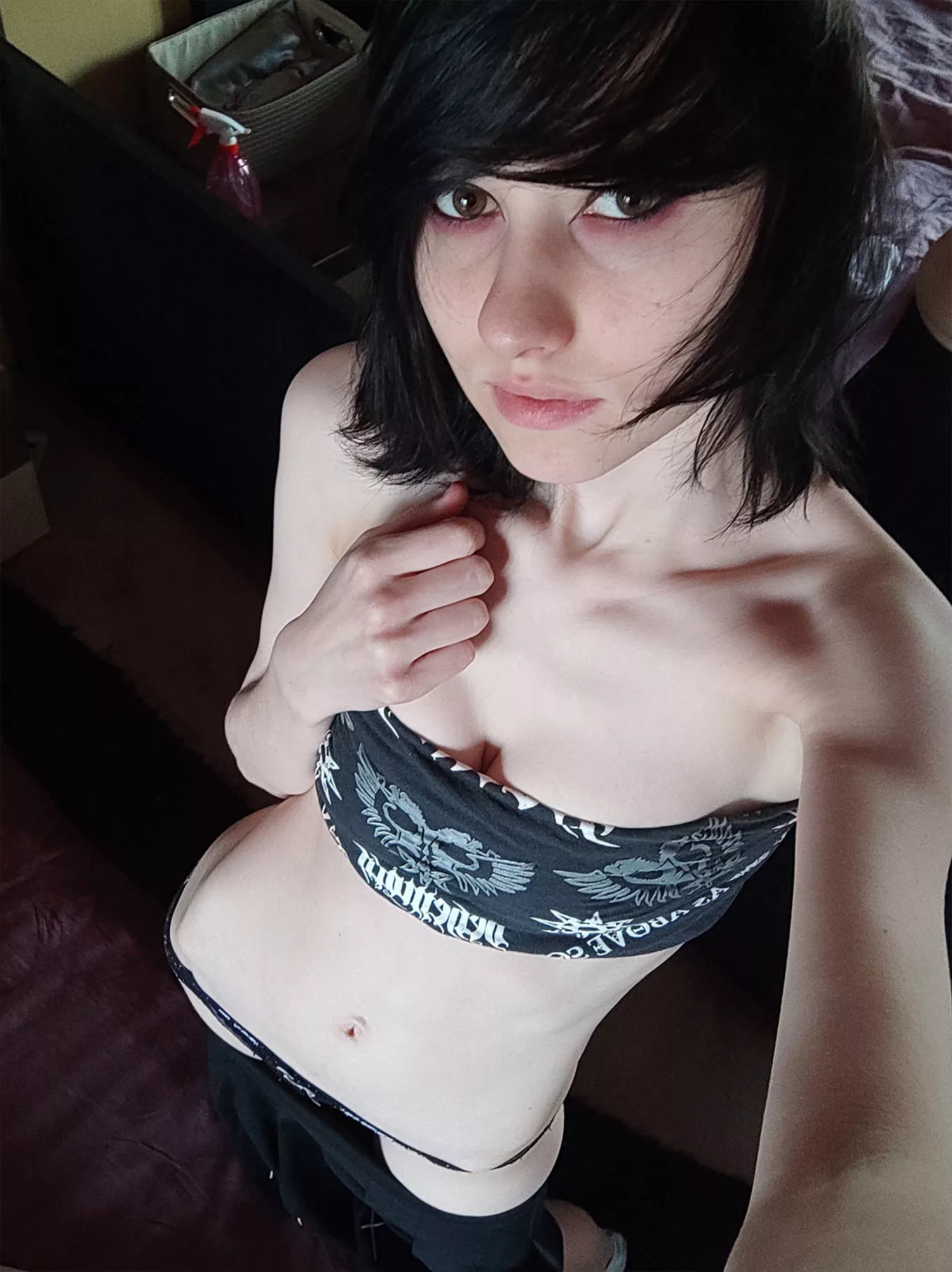 Pale, skinny and emo. Good combo? [OC] posted by little_emo_kitten