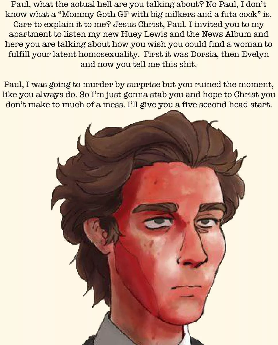 Patrick Bateman bullies you [Paul Allen POV] [AU] [Degrading] [Degenerate] [Art by Caprisunmom] posted by TheRealColonelAutumn