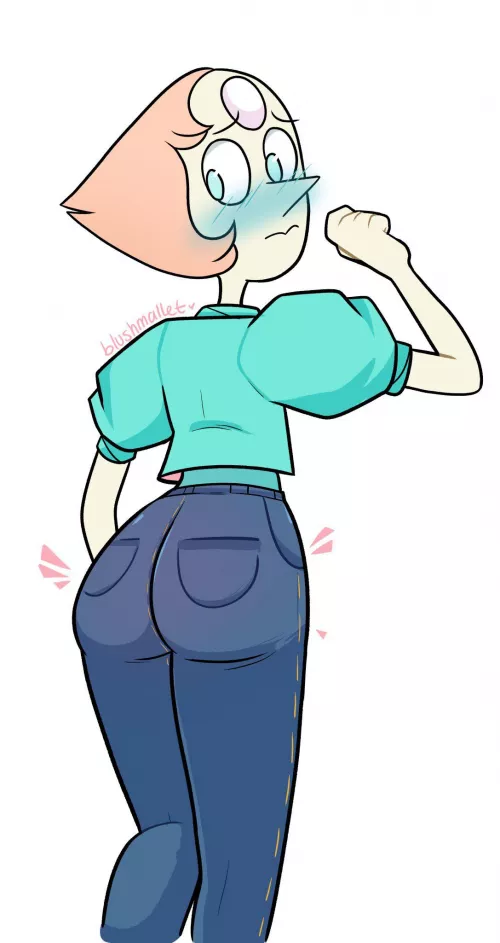 Pearl rocking the mom jeans (Art by Blushmallet) by renegade_zibit