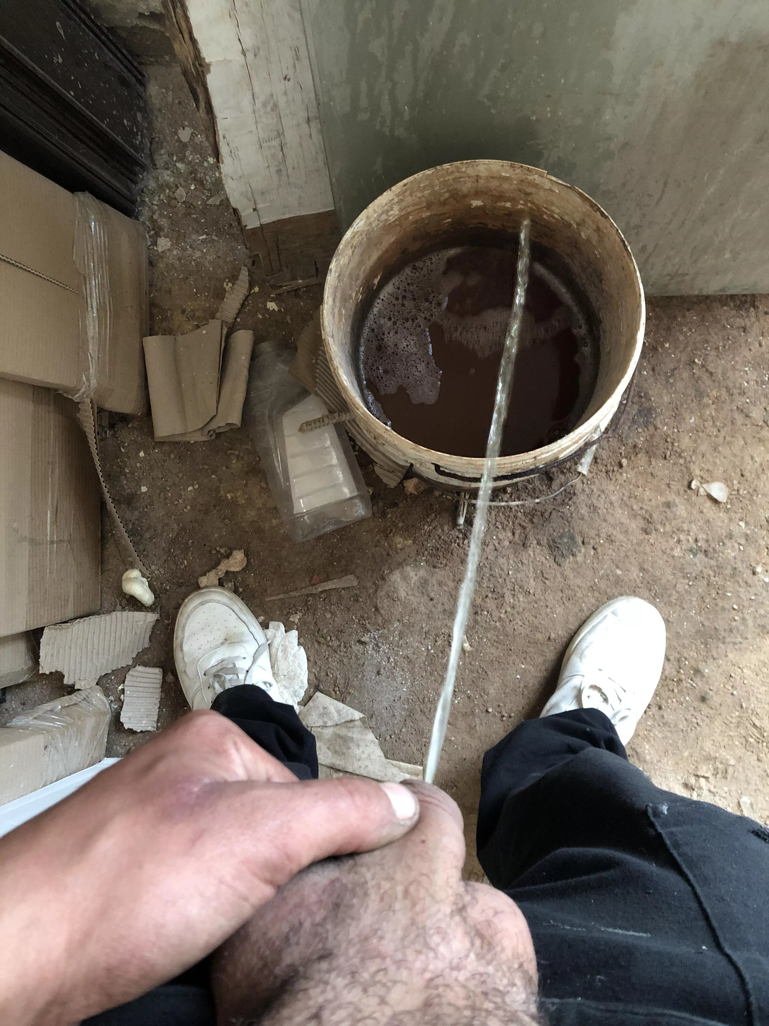 Pee bucket posted by Aggressive-Vin