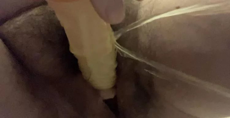 Peed with a dildo in my cunt posted by Hornytatgirl