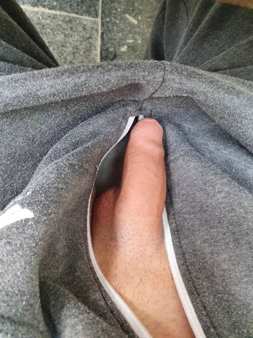 Peeking out of my onesie by Eako11