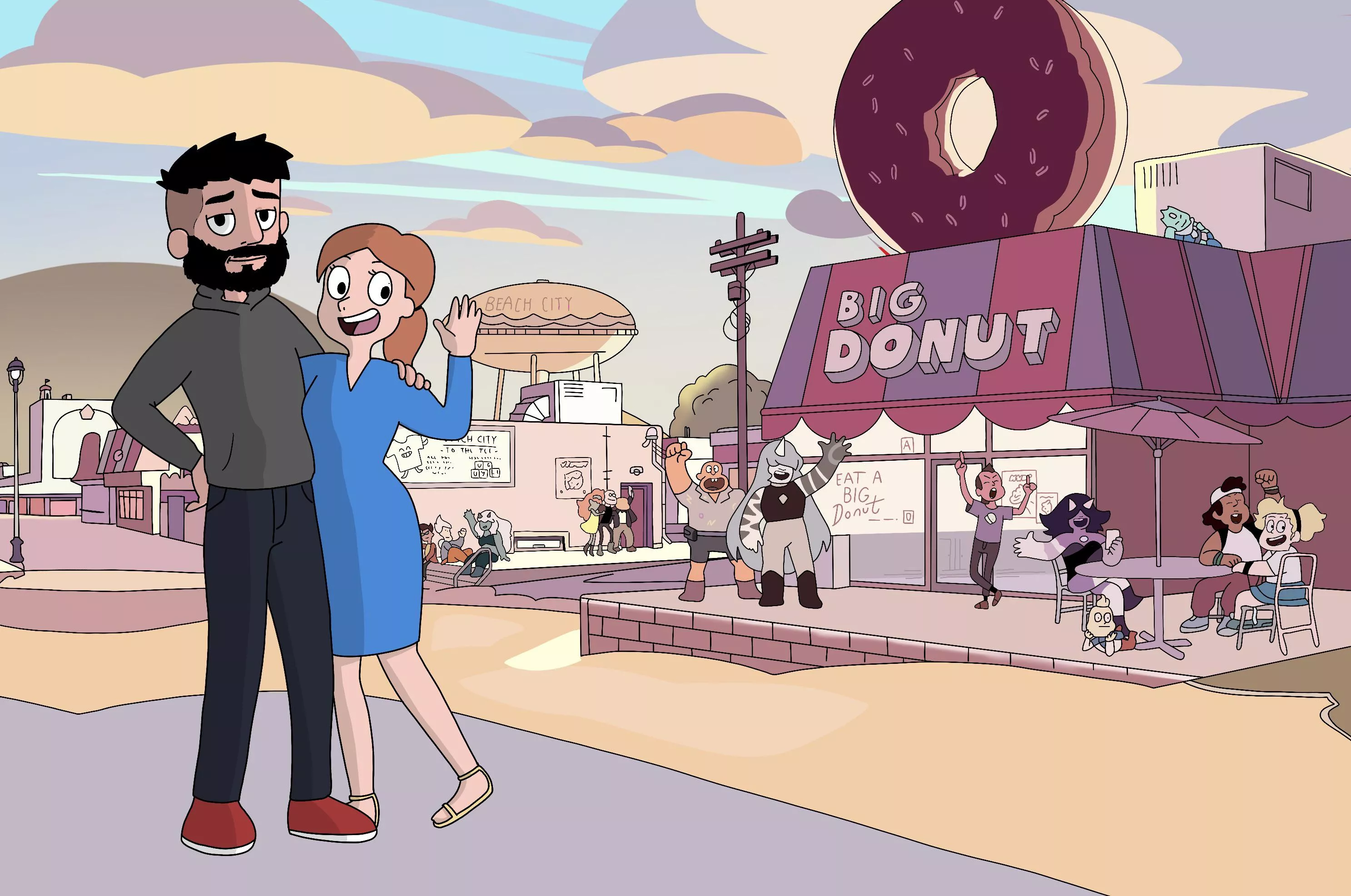 Perfect gift idea! If anyone wants a portrait done in this style, feel free to send me a message here on reddit or to my Instagram art page @tomcherryart posted by bernardschmidt823