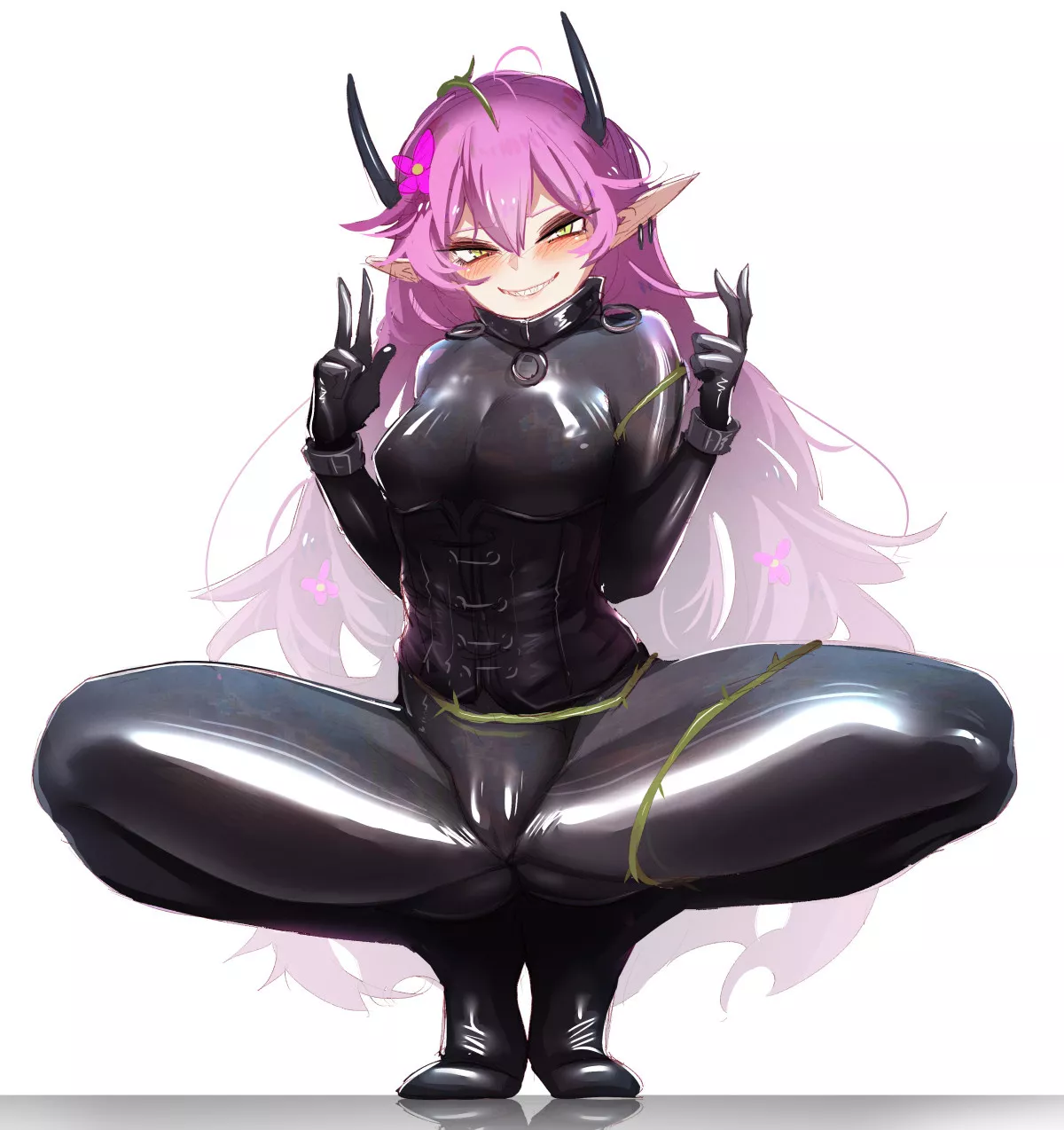 Perfect Suit Lewd Squatting Showing Off (At2.) [Original] posted by sequence_string