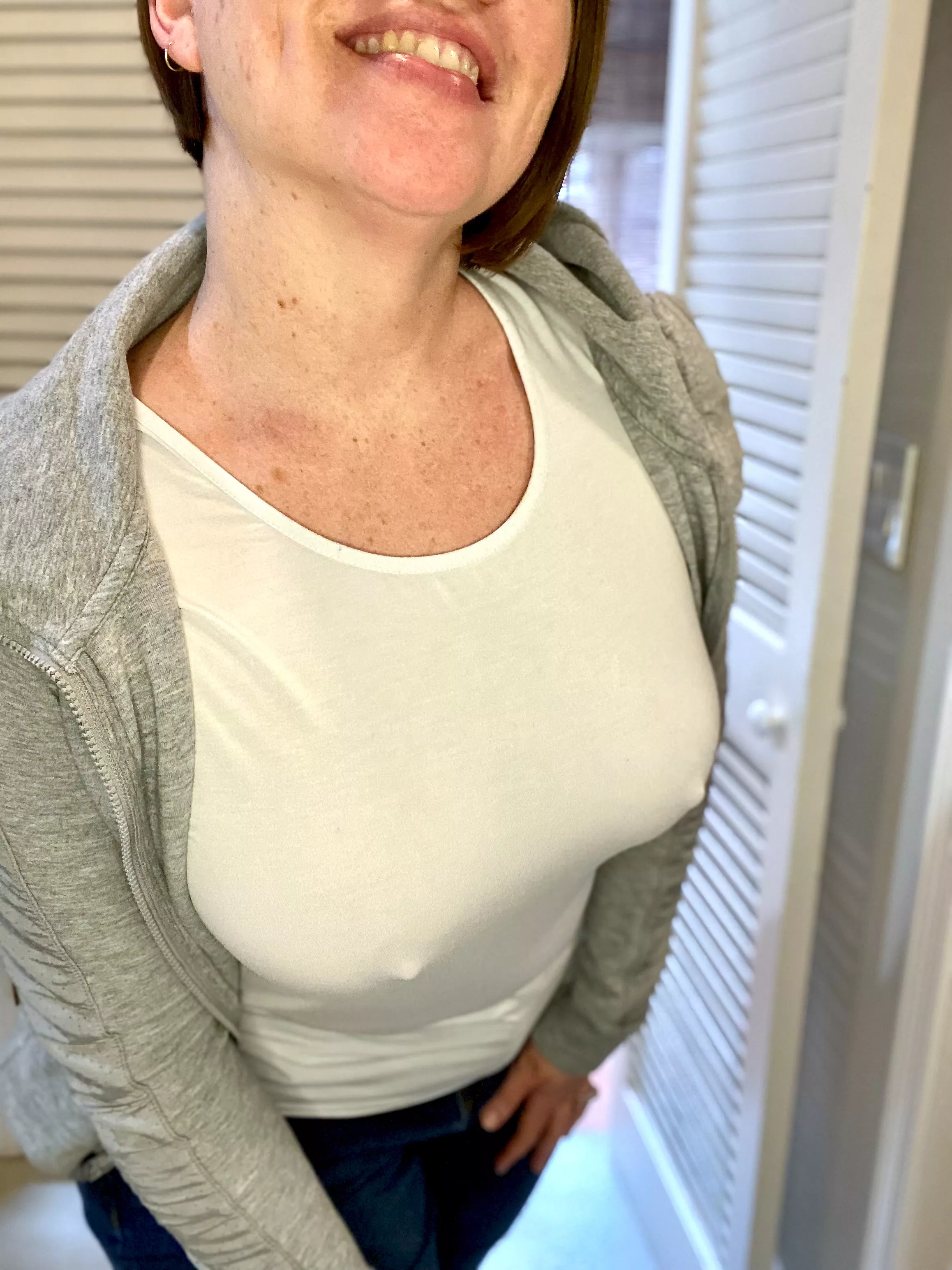 Perfect weather today. Cloudy with a chance of nipples. posted by KatieKatMac