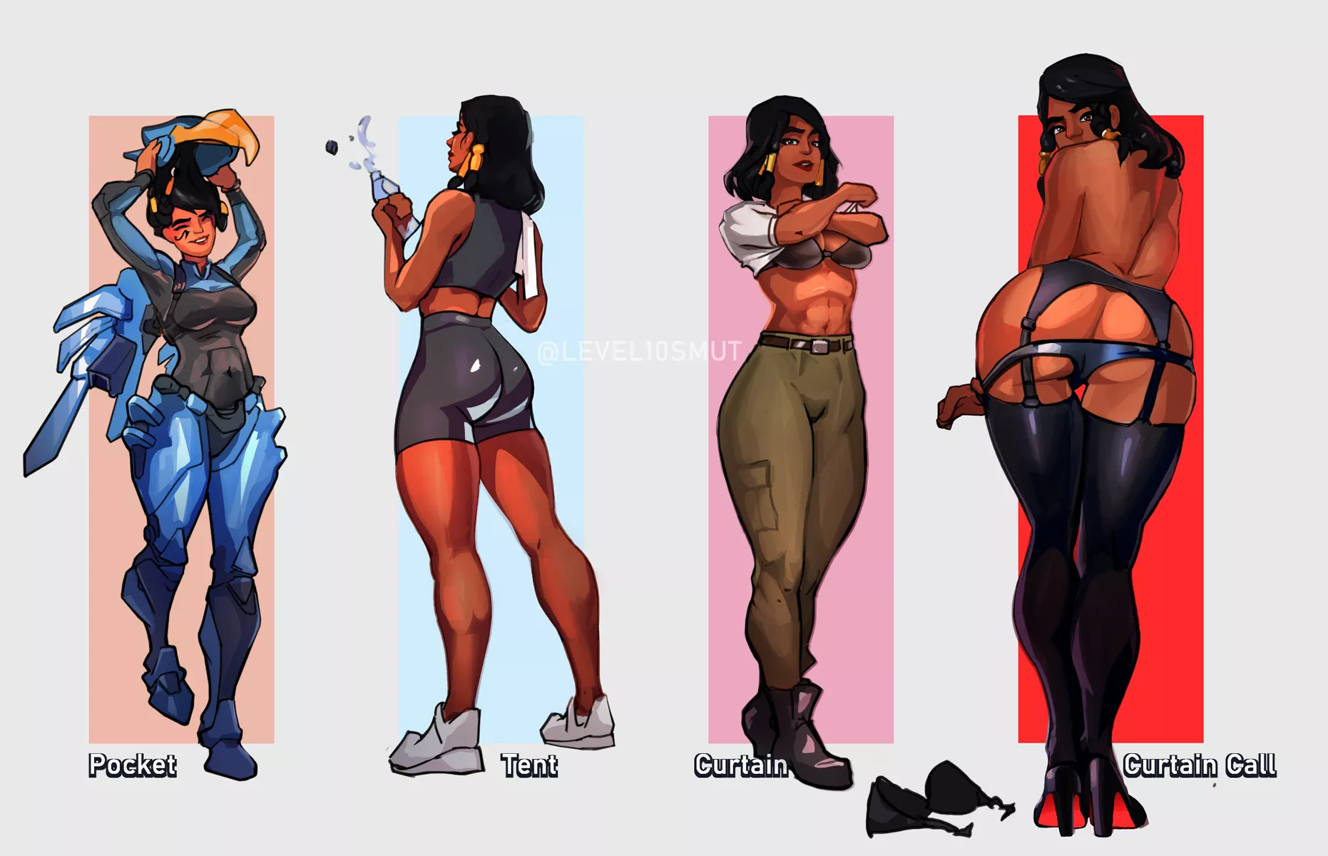 Pharah curtain call challenge! [Overwatch](@level10smut) posted by level10smut