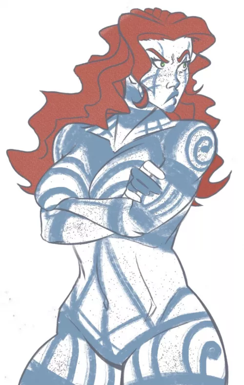 Pict Woman (fiftycalvinart) [Warrior Historia] by FiftyCalvinArt