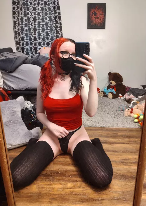 Pigtails and split colored hair go great together 🥰 by Aria_a_Winter