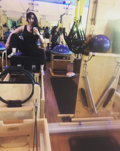 pilates gym mirror selfie 😛 by LaylaLue