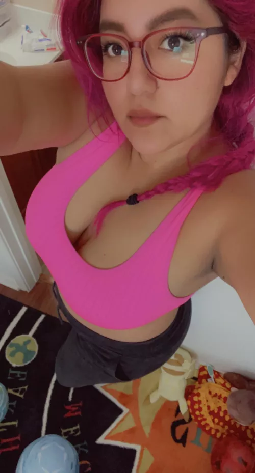 Pink has been my favorite hair color so far 🥰 by Break_bubbles