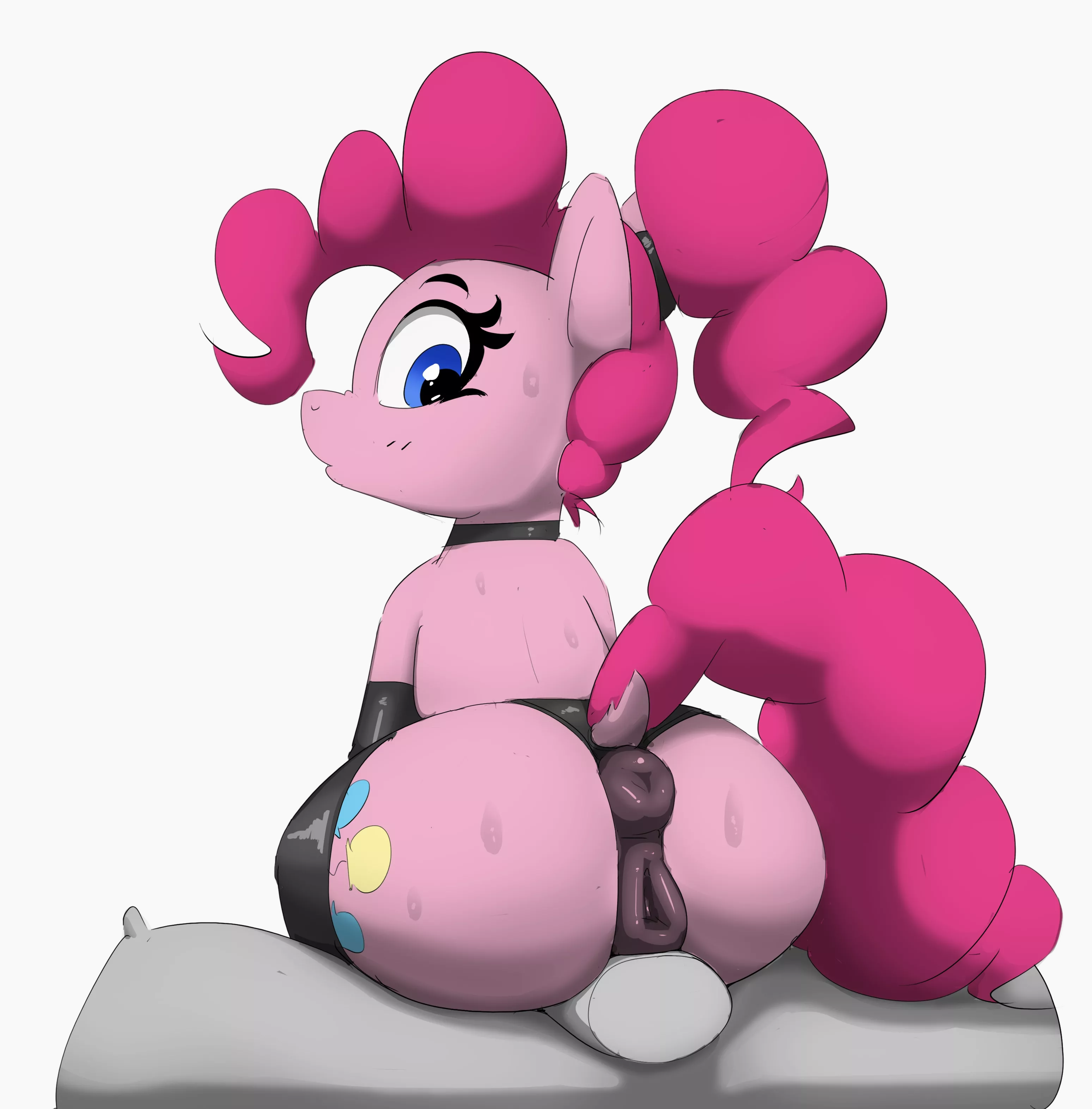 Pinkie trying on some Latex (Pabbley/@selbbap) posted by Vauria