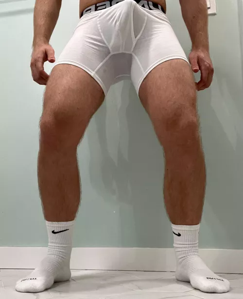 Pitching tent post gym 💪🏼🍆 by HairyJock87