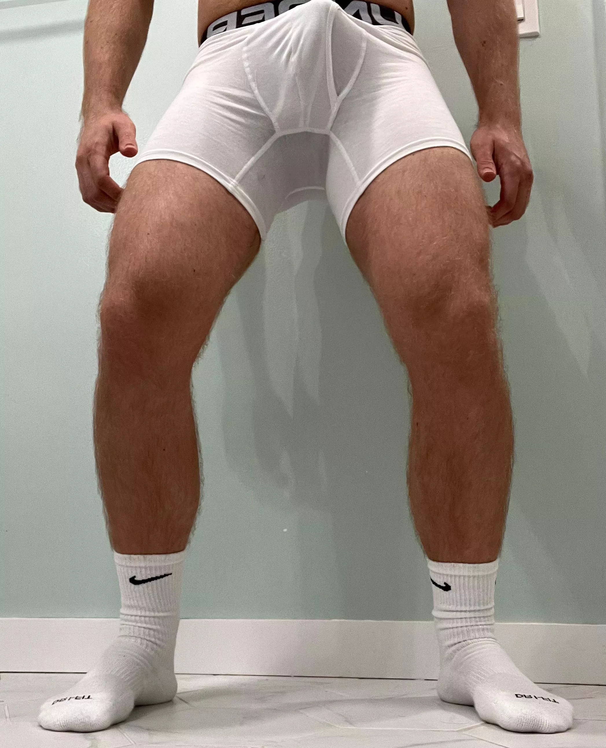 Pitching tent post gym 💪🏼🍆 posted by HairyJock87