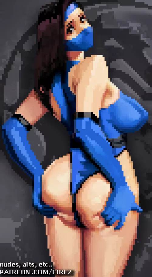Pixel art Kitana [Mortal Kombat] (FiRez). Alt in the replies by Firez_hn