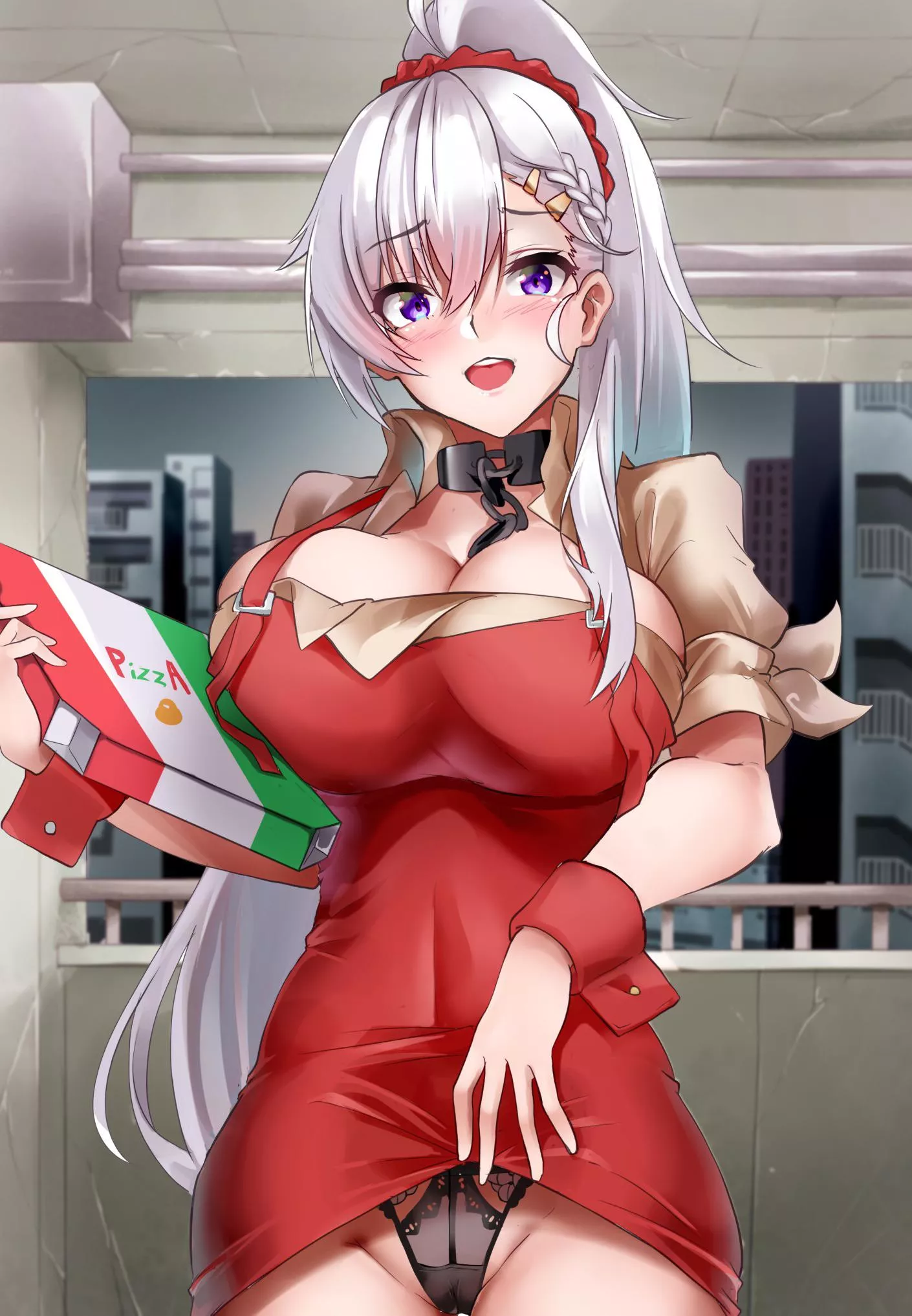 Pizza Time with Belfast [Azur Lane] posted by bartowwoods