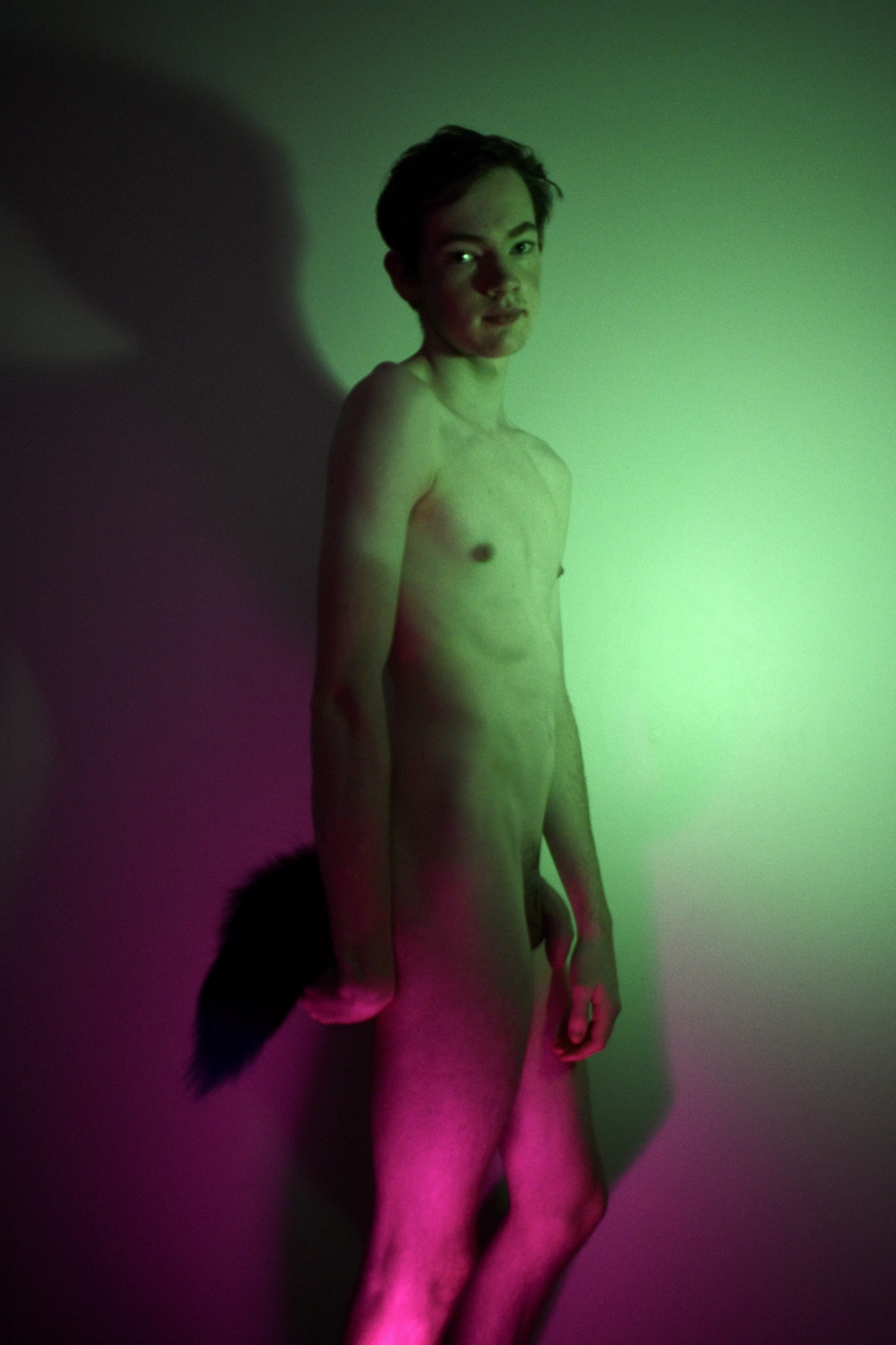 Play with my tail posted by justaguysnudes