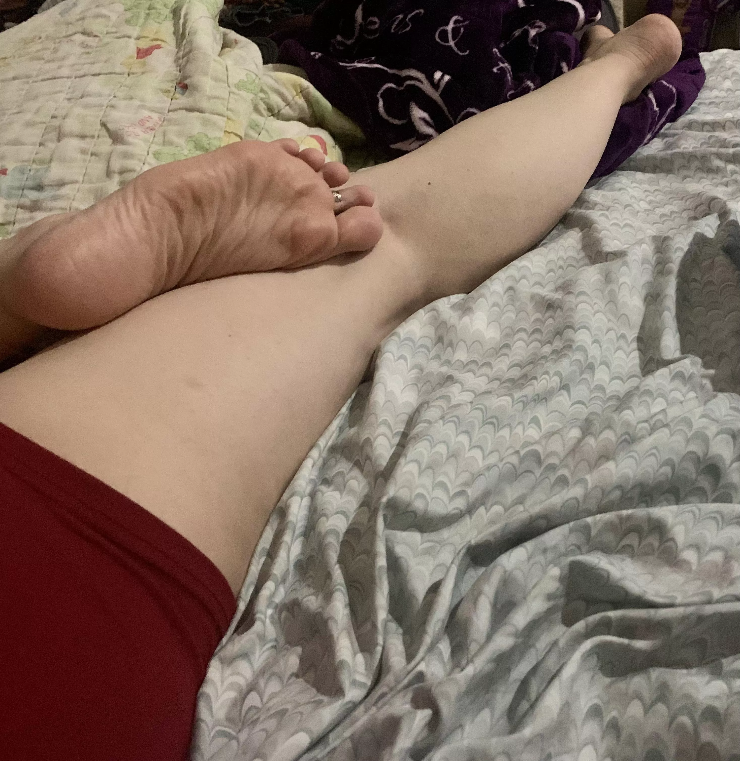 Play with them. posted by Myfeetandmyslave