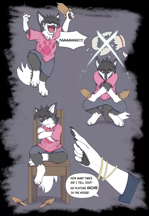 Playing 'Anime' (Art by Me) by AppiusWoof