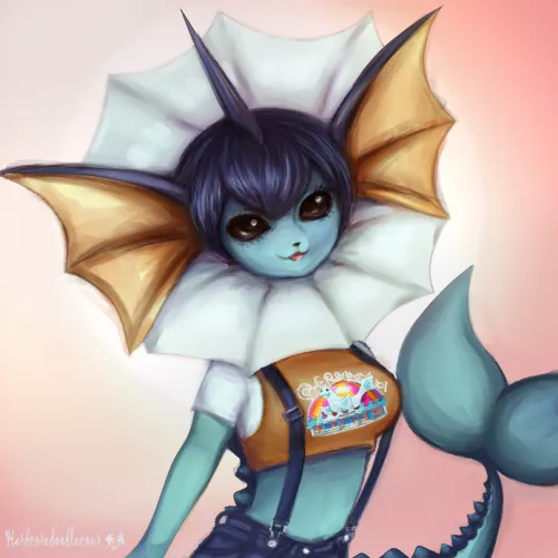Playing Around with a Vaporeon Concept by Hardcoredoodlecour