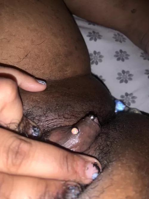 Playing with my big clit while my boyfriend sleeps beside me by ihurtmyclit