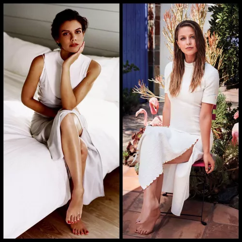 Please help me out and milk me as goddess Lauren Cohan or Melissa Benoist by LeadingSwordfish7718