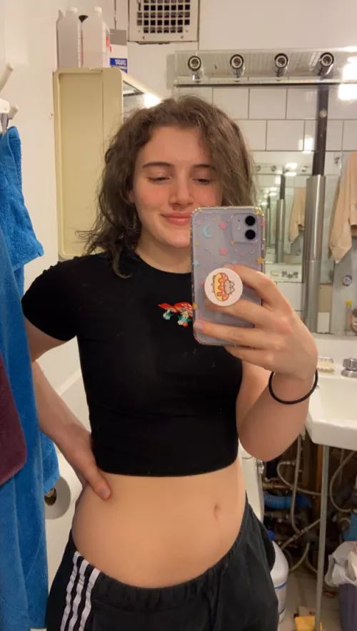 Please ignore the bootleg sink plumbing and look at my tum by gapingholepic