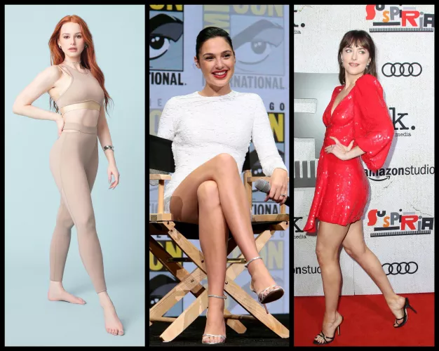 Please milk my cock as Madelaine Petsch, Gal Gadot or Dakota Johnson while I woreship her legs and feet. by LeadingSwordfish7718