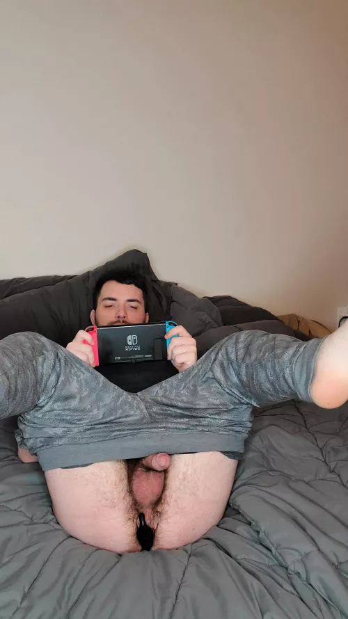 plugged and gaming by obsidianmagi