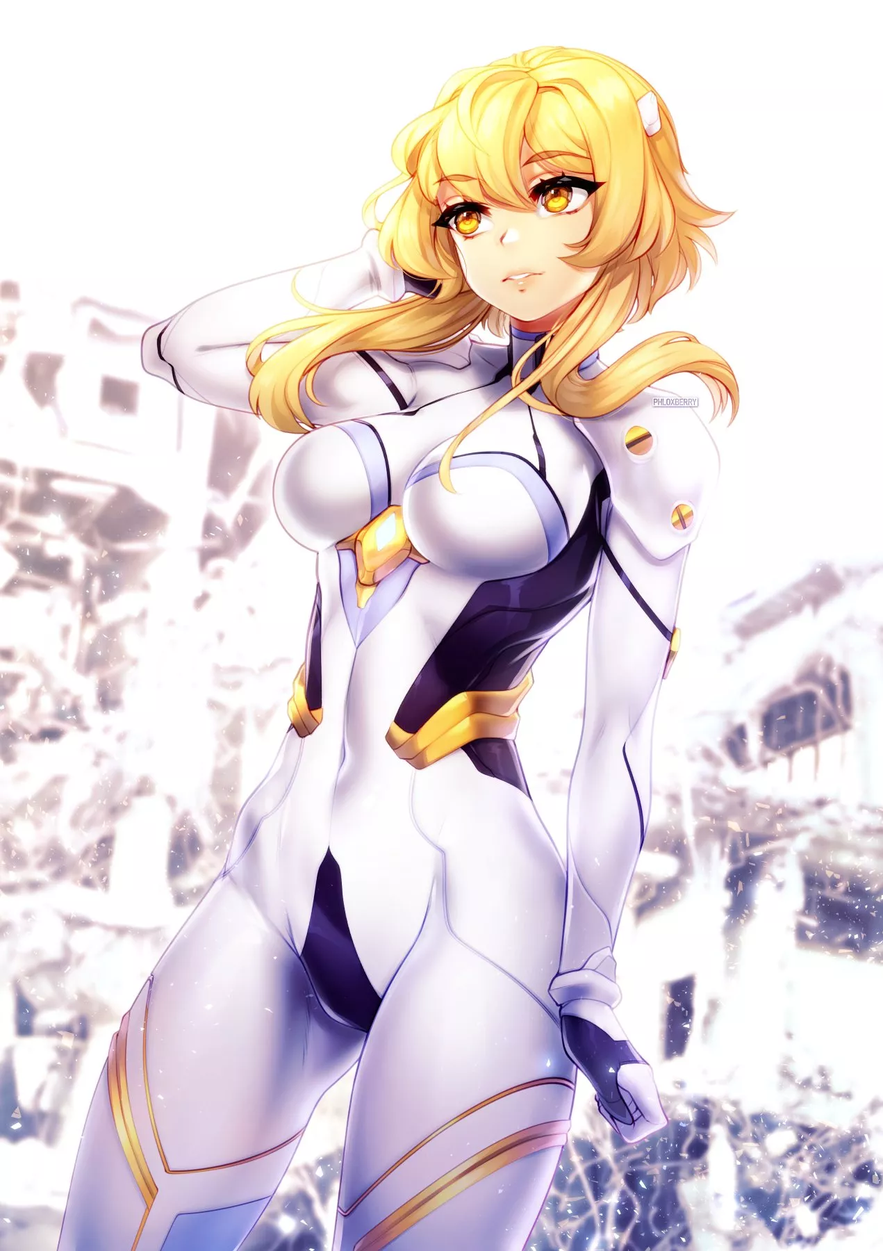 Plugsuit Lumine (Grapesliime) [Genshin Impact] posted by sequence_string