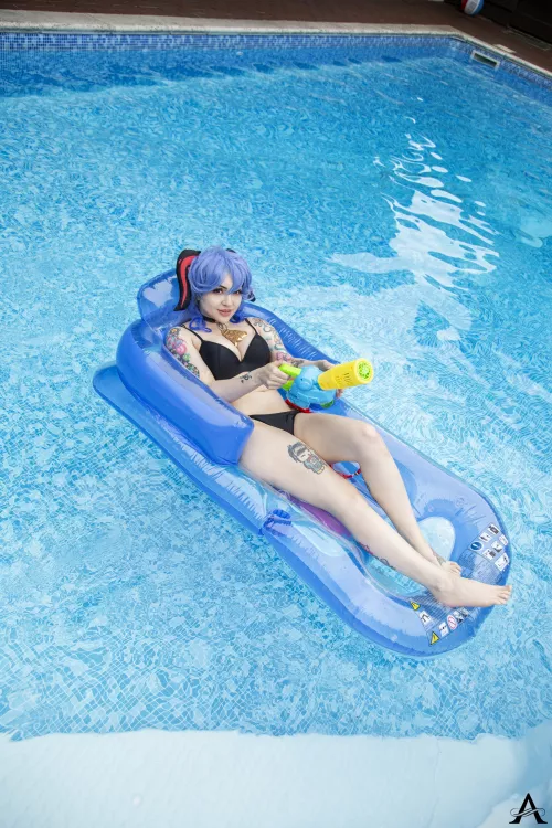 Pool Ganyu by Owldolly by owldollycos