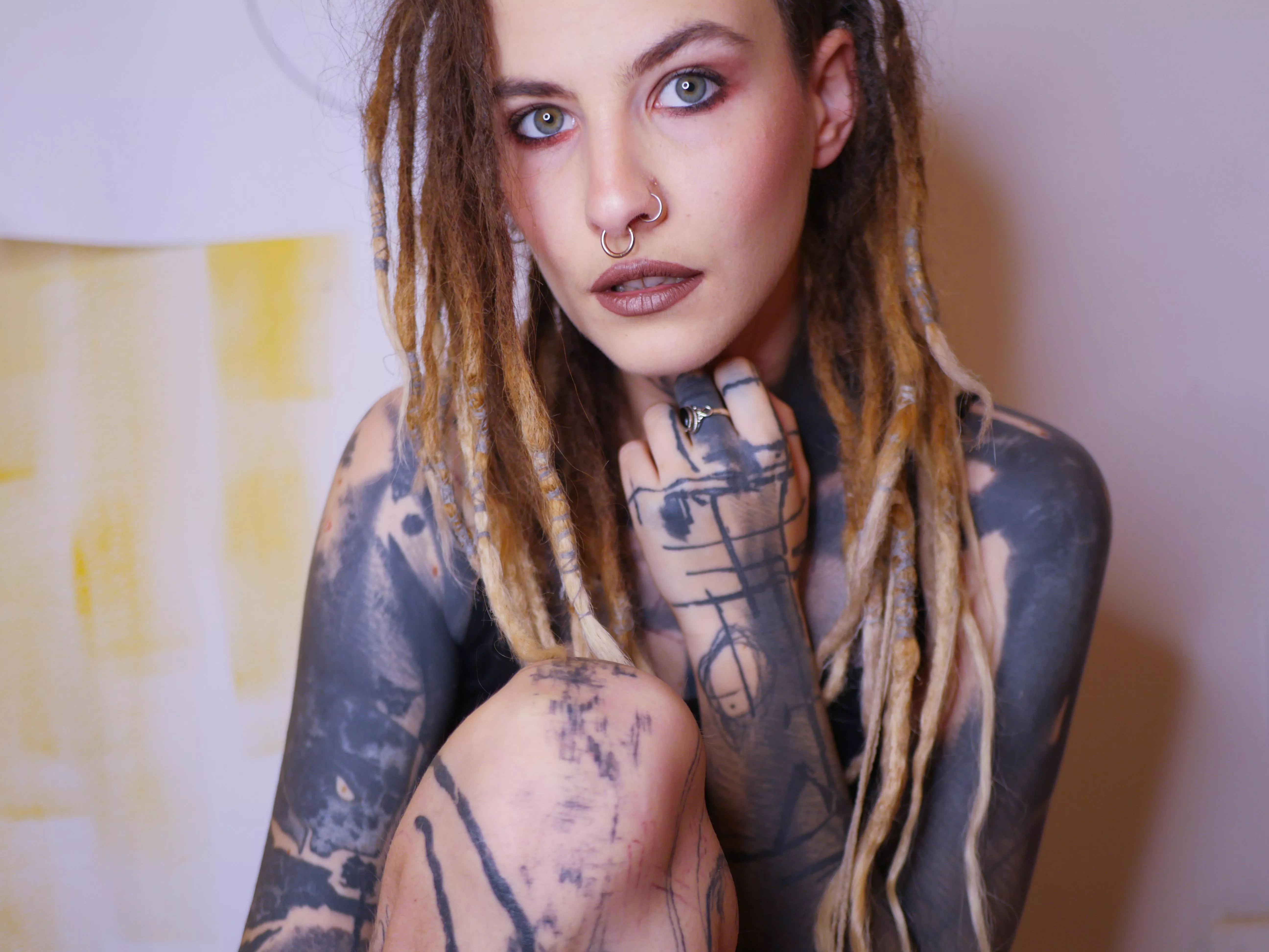 portrait of a sad mermi 💙 posted by milaxmnsn