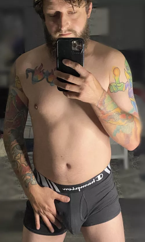 Post gym shot, might keep the dad bod. by thadadwithadadbod