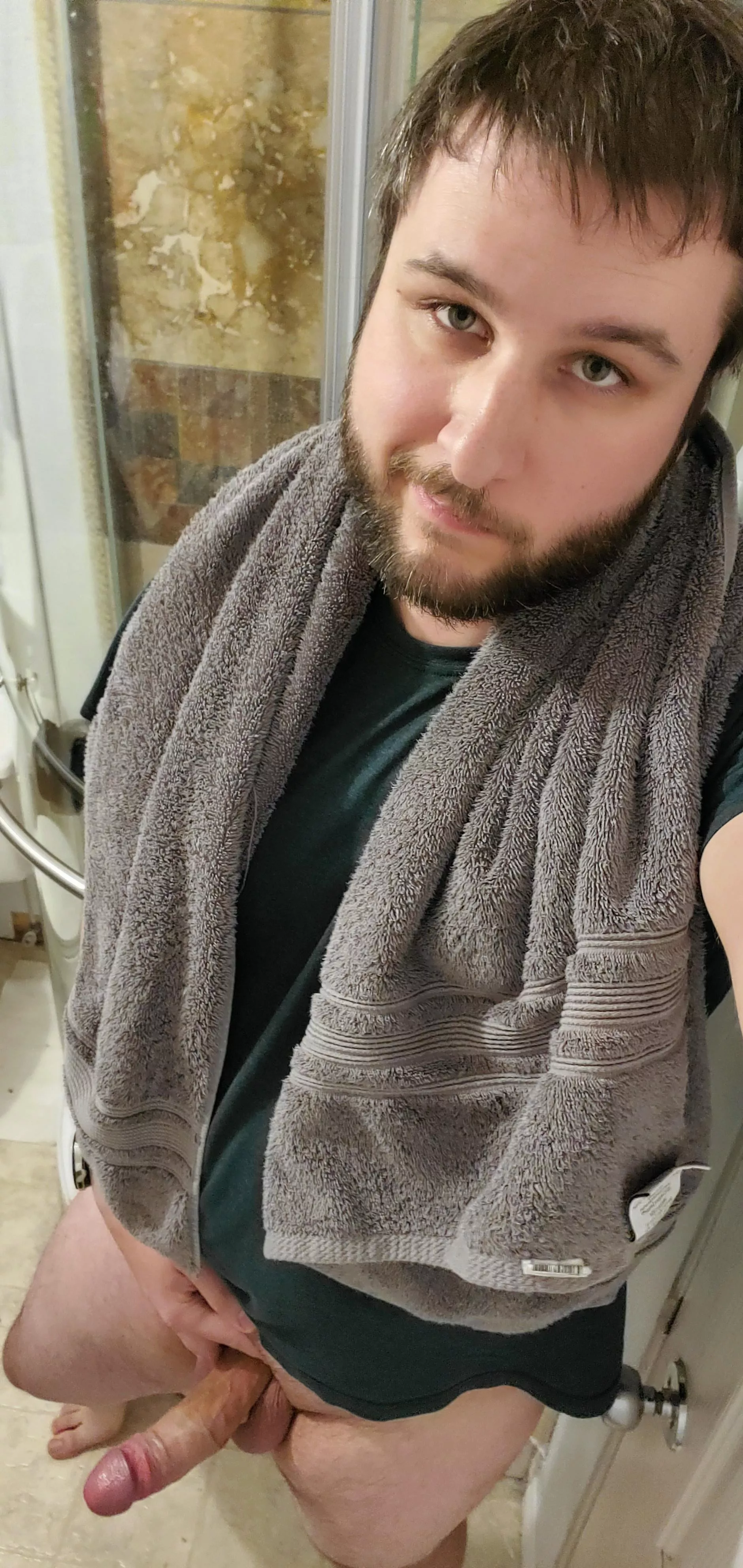 Post gym shower. Who's hopping in and joining? It's pretty face to face in there posted by slimslam_spaceman