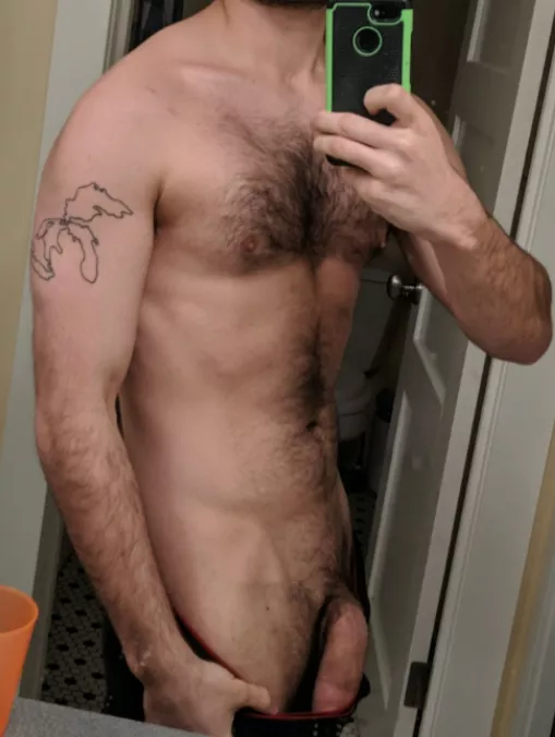 Post workout pic posted by IDoNSFWShitOnThisAcc