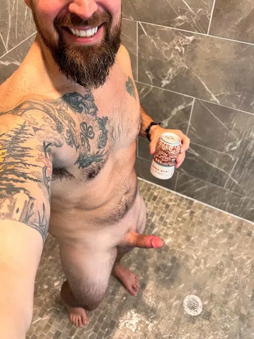 Post-workout shower beer by SoutheastEggplant